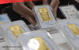 Harga emas batangan 24 karat Antam naik pada perdagangan hari ini./(Sumber foto : JIBI/Bisnis/Himawan L Nugraha)