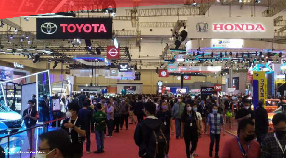 Pameran otomotif Indonesia International Motor Show (IIMS) 2026 kembali digelar pada 5–15 Februari 2026 di JIExpo Kemayoran, Jakarta. Foto ilustrasi pameran otomotif./(Sumber Foto: Bisnis/Muhammad Khadafi)