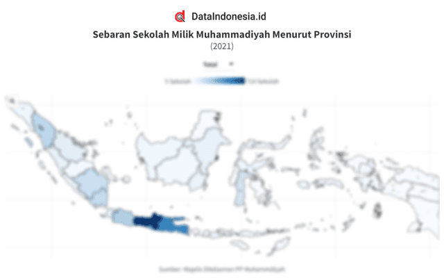 Data Sebaran Sekolah Milik Muhammadiyah di Indonesia