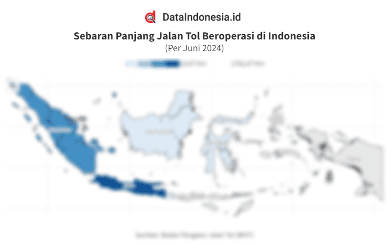 Data Sebaran Panjang Jalan Tol yang Beroperasi di Indonesia hingga Juni 2024