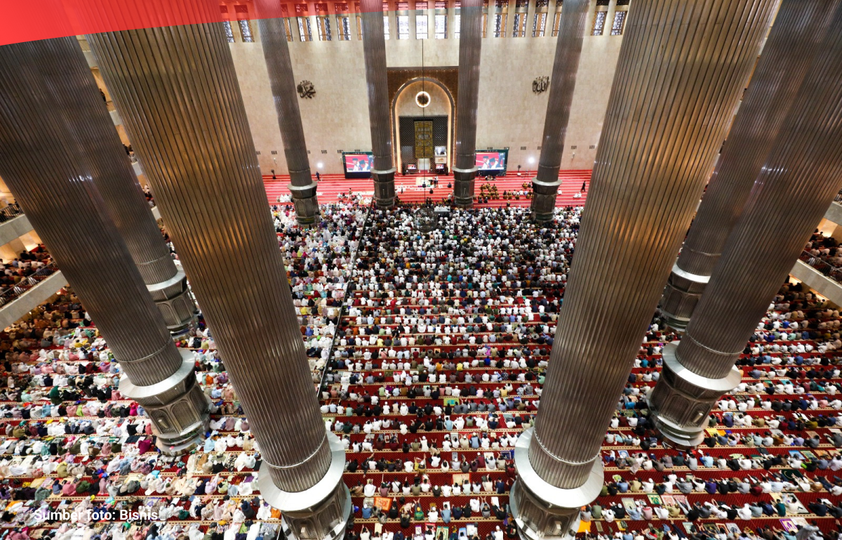 Rincian jadwal sholat subuh, duha, zuhur, asar, magrib, dan isya di kota Jakarta dan sekitarnya. (Sumber foto: Bisnis)