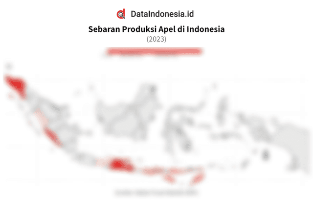 Data Sebaran Produksi Apel di Indonesia pada 2023