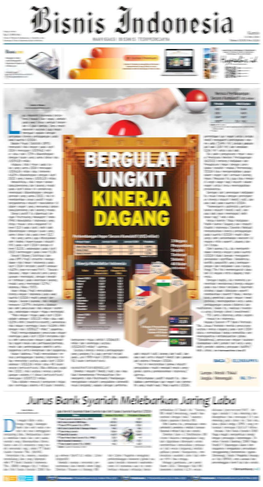 Daftar Judul Berita Koran Bisnis Indonesia Edisi 16 Mei 2024