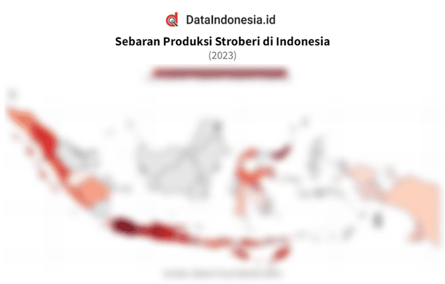 Data Sebaran Produksi Stroberi di Indonesia pada 2023