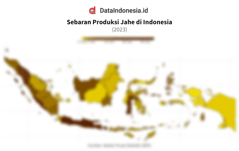 Data Sebaran Produksi Jahe di Indonesia pada 2023