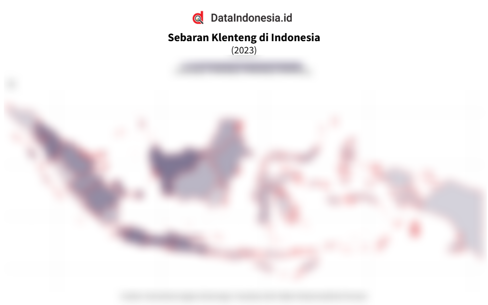Data Sebaran Jumlah Klenteng Berdasarkan Provinsi di Indonesia pada 2023
