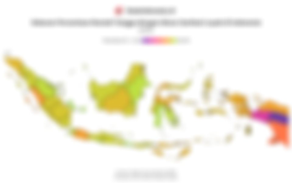 Data Sebaran Persentase Rumah Tangga dengan Akses Sanitasi Layak di Indonesia pada 2025