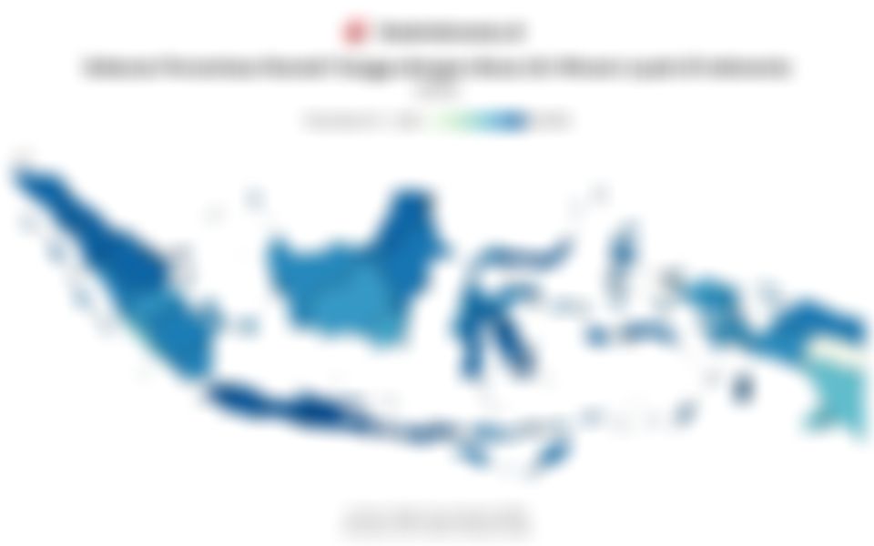 Data Sebaran Persentase Rumah Tangga dengan Akses Air Minum Layak di Indonesia pada 2025