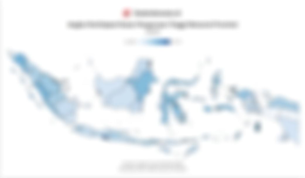 Data Angka Partisipasi Kasar Perguruan Tinggi Menurut Provinsi di Indonesia pada 2025