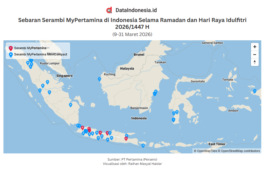 Sebaran Serambi MyPertamina di Indonesia Selama Ramadan dan Hari Raya Idulfitri 2026/1447 H