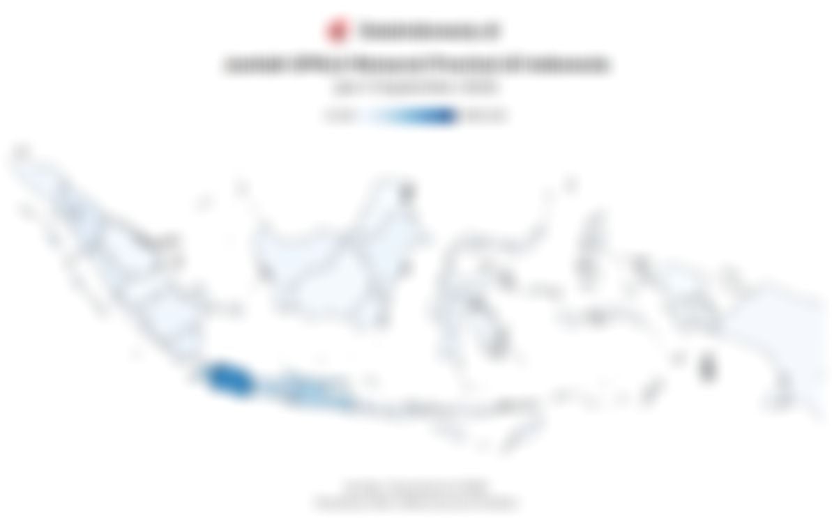 Provinsi dengan Mesin SPKLU Terbanyak di Indonesia per 9 September 2026, Jakarta Nomor 1