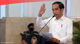 Presiden RI Joko Widodo (Jokowi) menggelar Sidang Kabinet Paripurna di Istana Negara, Jakarta, pada hari ini, Senin (26/2)./(Sumber Foto: Antara Foto-Hafidz Mubarak A)