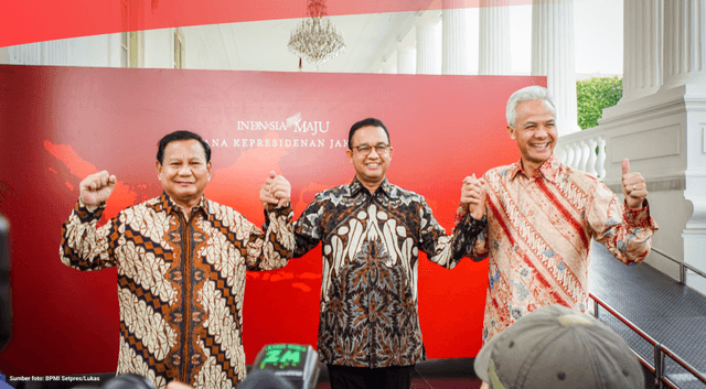 Hasil Perolehan Suara Sah Capres-Cawapres di 38 Provinsi Indonesia dan Luar Negeri pada Pemilu 2024