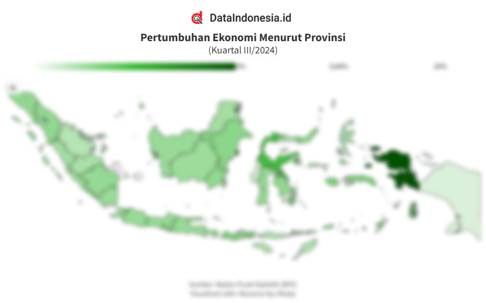 Data Pertumbuhan Ekonomi Indonesia di 34 Provinsi pada Kuartal III/2024
