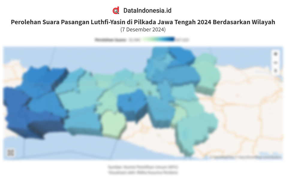 Data Hasil Rekapitulasi Penghitungan Suara di Pilkada Jawa Tengah 2024 Berdasarkan Wilayah