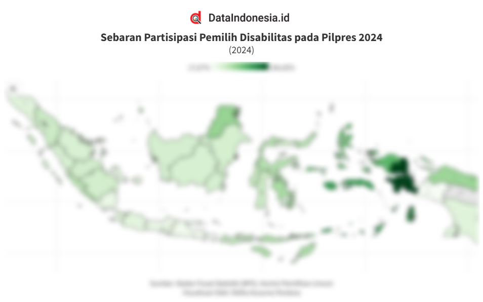 Data Sebaran Partisipasi Pemilih Disabilitas pada Pilpres 2024 Menurut Provinsi