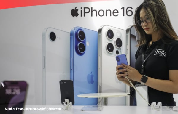 Ilustrasi Harga iPhone Resmi Desember 2025.(Sumber foto JIBI/Bisnis/Arief Hermawan P)