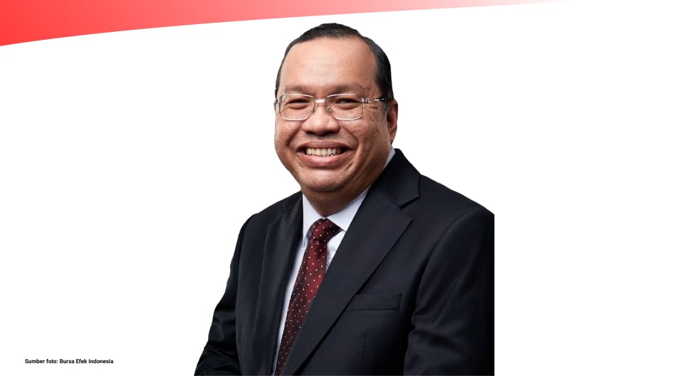 Direktur Utama PT Bursa Efek Indonesia (BEI) Iman Rachman mengumumkan pengunduran diri dari jabatannya Jumat (30/1)./(Sumber foto: BEI)